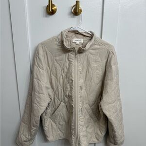 Roolee Women's Quilted Puffer Jacket in Beige